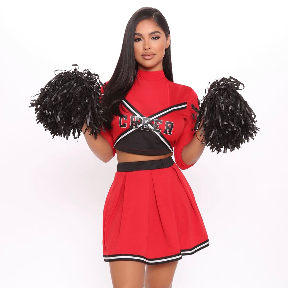 Show Some Cheer 3 Piece Costume Set - Red